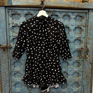 Beyond the Radar, black and white romper.